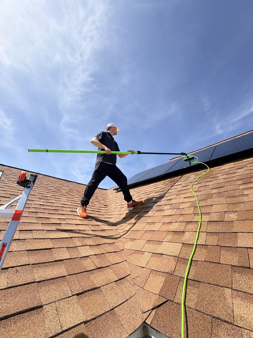 Professional solar panel cleaning in Davis County Utah